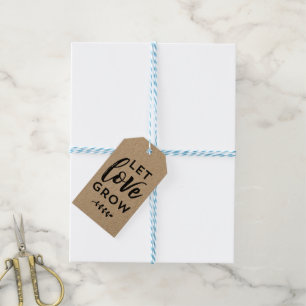 Wedding Favour Tag   Let Love Grow