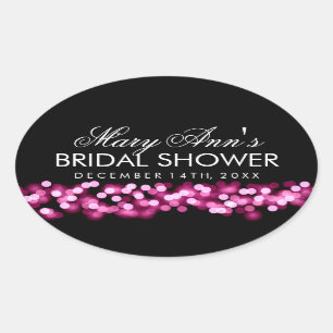 Wedding Favour Tag Pink Hollywood Glam