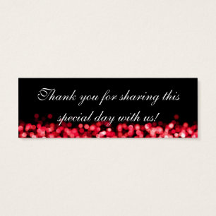 Wedding Favour Tag Red Lights