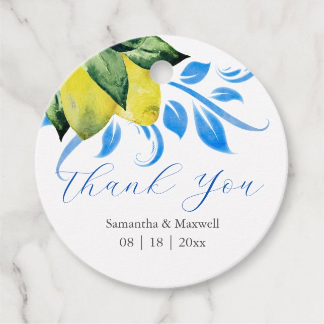 Wedding Favour Tags (Front)