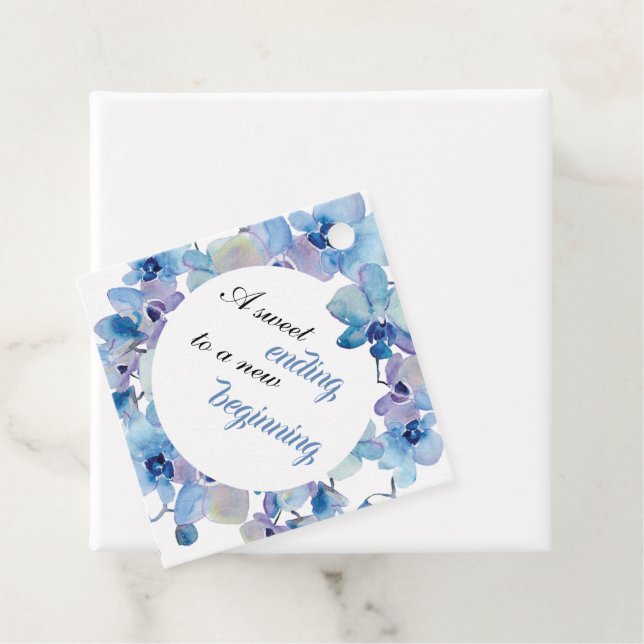 Wedding Favour Tags | Blue Orchid (In Situ)