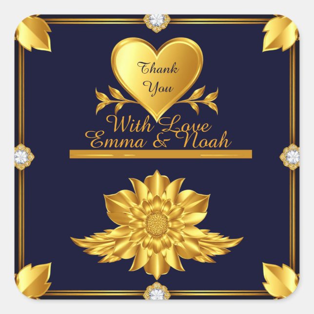 💙 Wedding Favour Thank You Labels Custom name (Front)