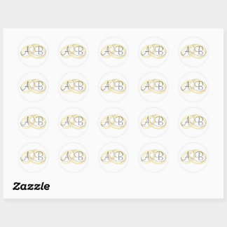 Wedding Favours Classic Round Sticker