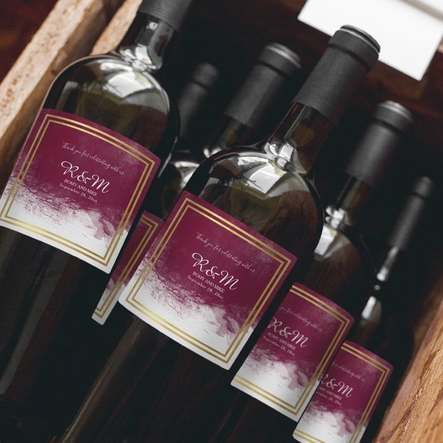 wedding favours elegant wine label (Creator Uploaded)