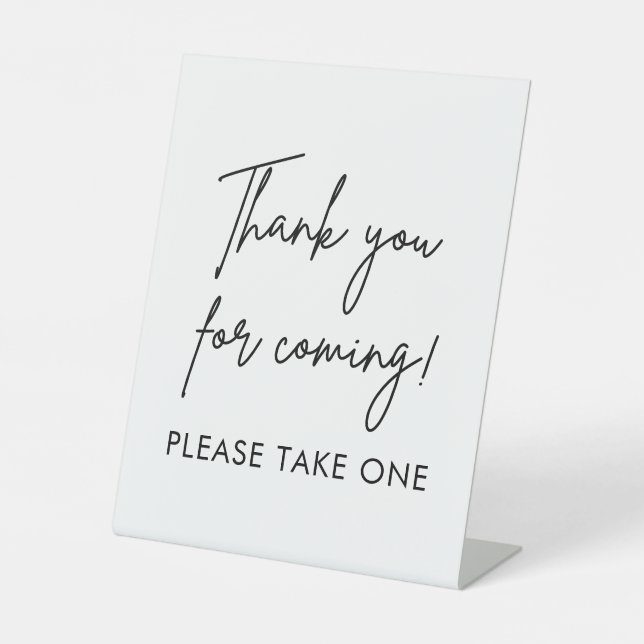 Wedding Favours Please Take One Pedestal Sign (Front)