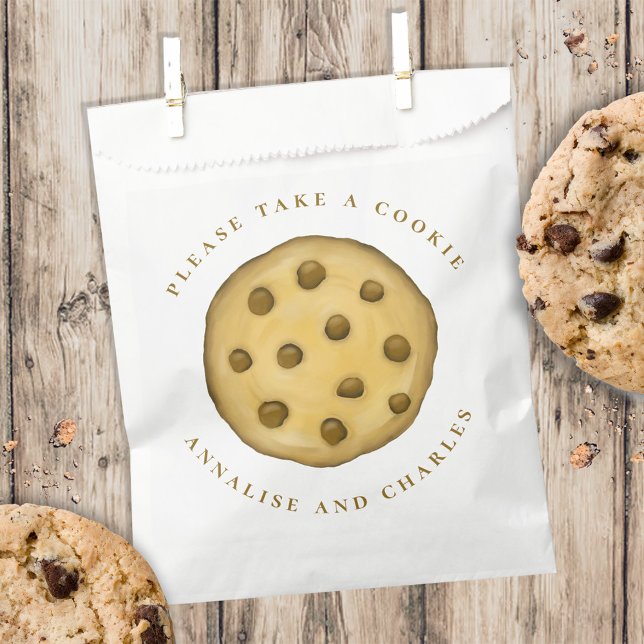 Wedding Favours Simple Minimalist Classic Cookie Favour Bag (Creator Uploaded)