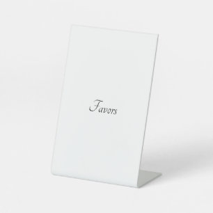 Wedding Favours Table Sign! Add images and text! Pedestal Sign