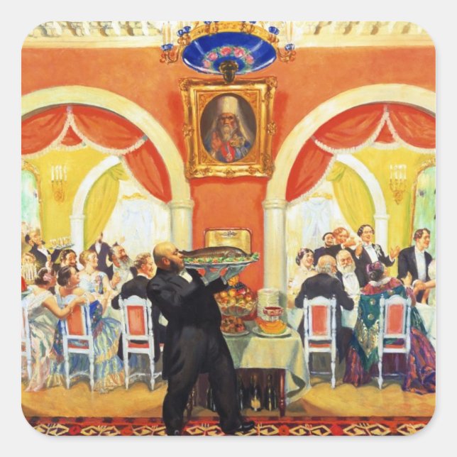 Wedding Feast, 1917 Square Sticker (Front)