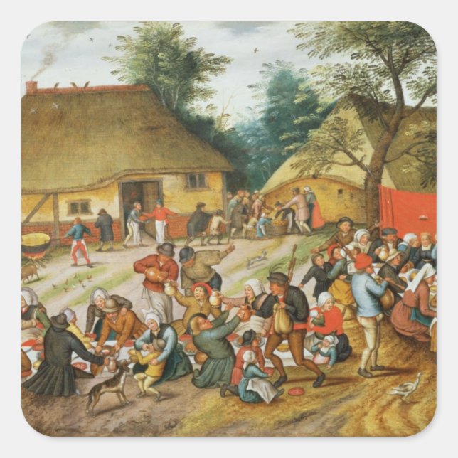 Wedding Feast Square Sticker (Front)