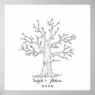 Wedding Fingerprint Tree - a great guestbook