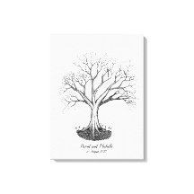 Wedding Fingerprint Tree Guestbook - Canvas