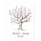 Wedding Fingerprint Tree Poster (Brown)