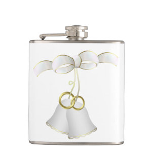 Wedding Flask, 6 oz. Hip Flask