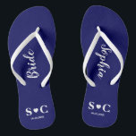 Wedding Flip Flops for Bridal Party, Beach Bride<br><div class="desc">Flip flops for your entire wedding party and guests for your wedding or bachelorette weekend.</div>
