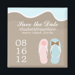 Wedding Flip Flops Magnet<br><div class="desc">Wedding flip flops custom magnets.
 Matching items</div>