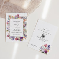 Wedding Floral Garden QR Code All In One