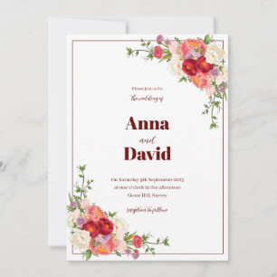 Wedding Floral Invitation