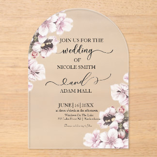 Wedding Floral Invitation