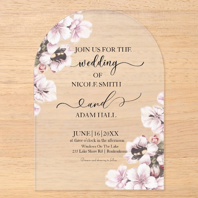 Wedding Floral Invitation (Recto)