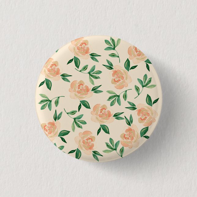 Wedding Flower Arrangements 1 Inch Round Button (Front)