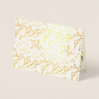 Wedding Foil Enclosure Card - Lilies