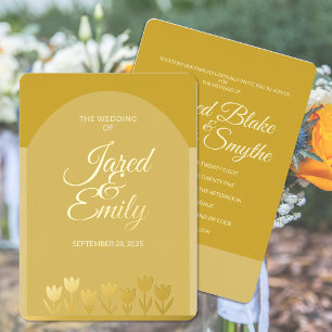 Wedding Foil Invitation   Simple Flowers