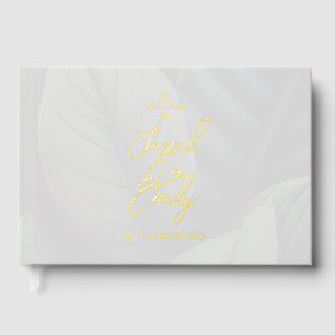 Wedding Foil Tropical Chic Guest Book