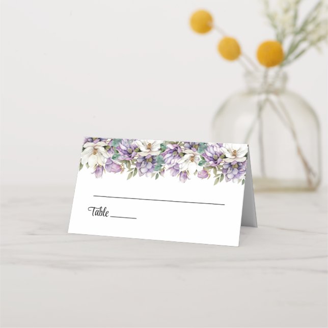 Wedding Folded Name Place Card (Front)