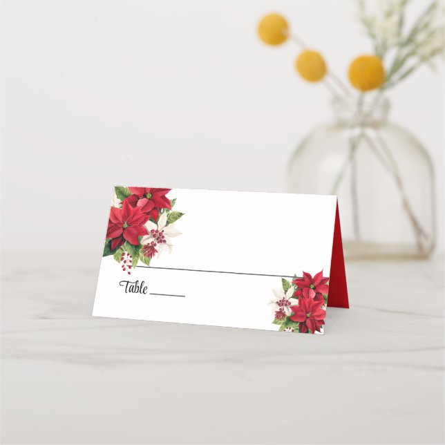 Wedding Folded Name Place Card (Front)