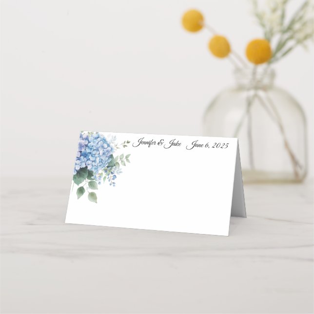 Wedding Folded Name Place Card (Front)