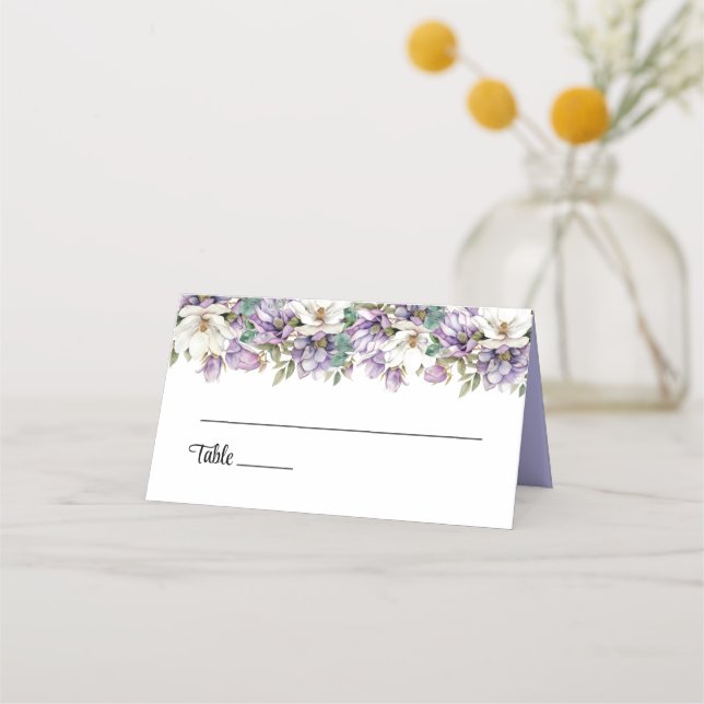 Wedding Folded Name Place Card (Front)