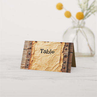 Wedding Folded Place Card