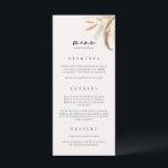 Wedding Food Menu Card Dinner Lunch Brunch C100<br><div class="desc">Our tall menu card is perfect to let your guests know which meal options are available at your wedding or event. This item is part of our Crystal wedding collection C100,  please visit our store to view the collection of coordinating items.</div>