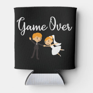 Wedding Game Over Bride and Groom - Gift Idea Can Cooler