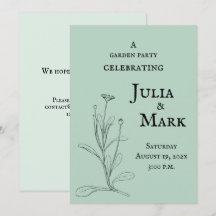 Wedding Garden Party | Blue Green Sage