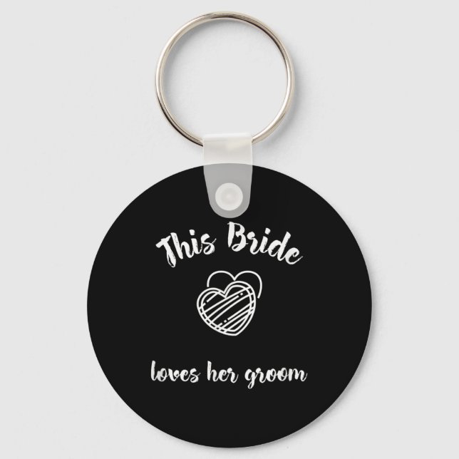 Wedding Gift Bachelorette Party Honeymoon Bride Gr Keychain (Front)