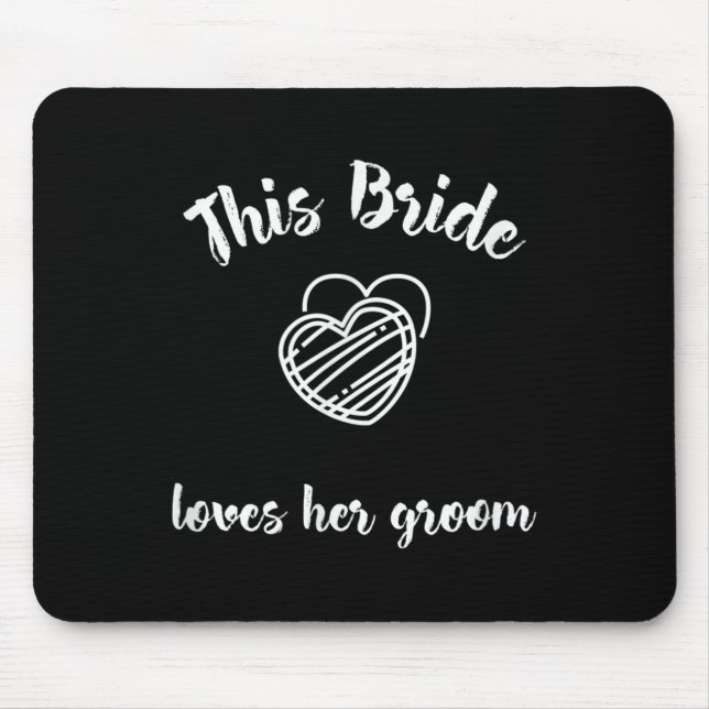 Wedding Gift Bachelorette Party Honeymoon Bride Gr Mouse Pad (Front)