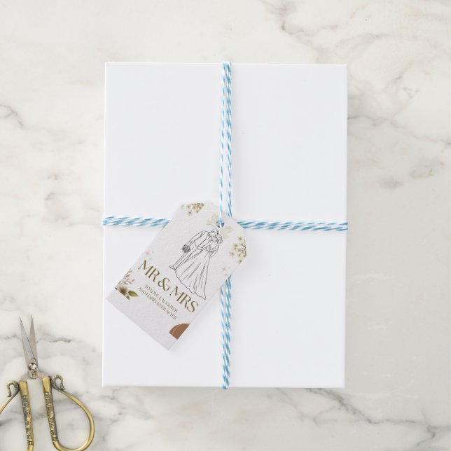 Wedding gift bag tags (With Twine)