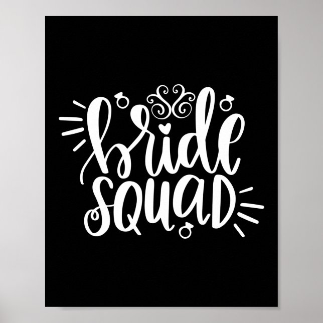 Wedding Gift Bride Squad Poster (Front)