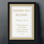 Wedding Gift! Custom blessings wedding plaque<br><div class="desc">Nice wedding gift</div>