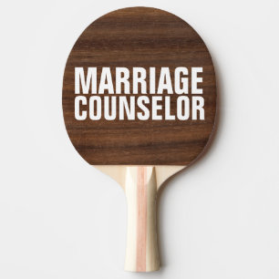 WEDDING GIFT FUNNY MARRIAGE COUNSELOR PING PONG PADDLE