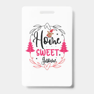Wedding Gift Home Sweet Gnome Badge