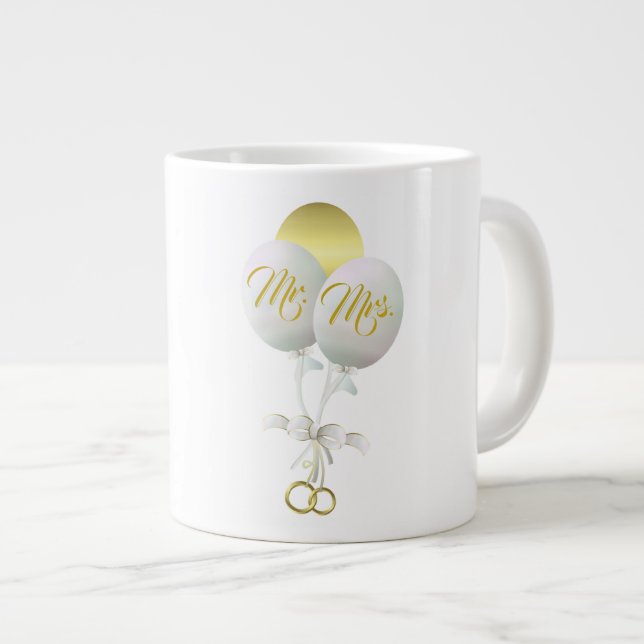 Wedding  Gift - Jumbo Mug (Front Right)