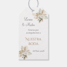 Wedding gift tag in Spanish