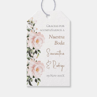 Wedding gift tag in Spanish