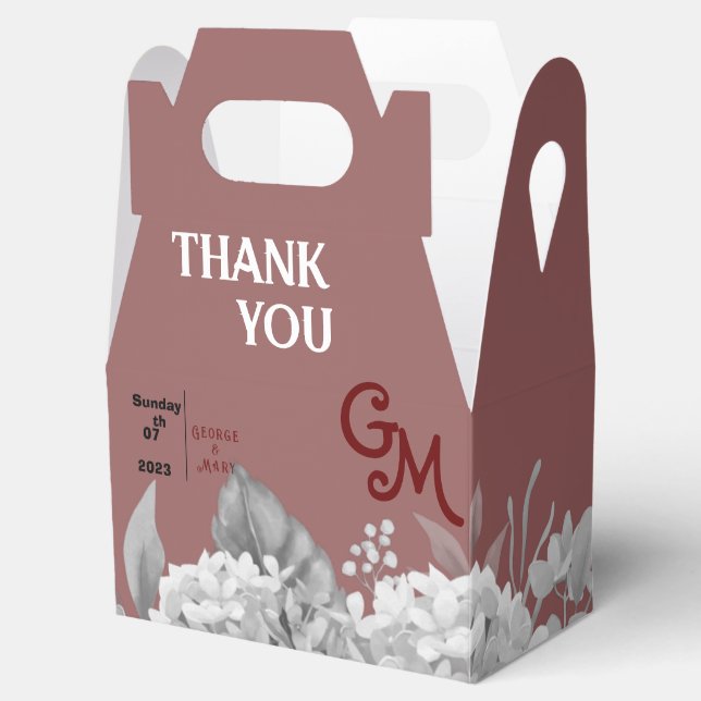Wedding   gift tags favor box (Opened)