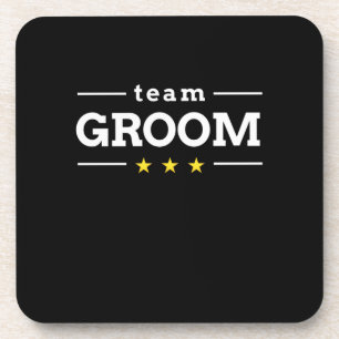 Wedding Gift Team Groom Coaster