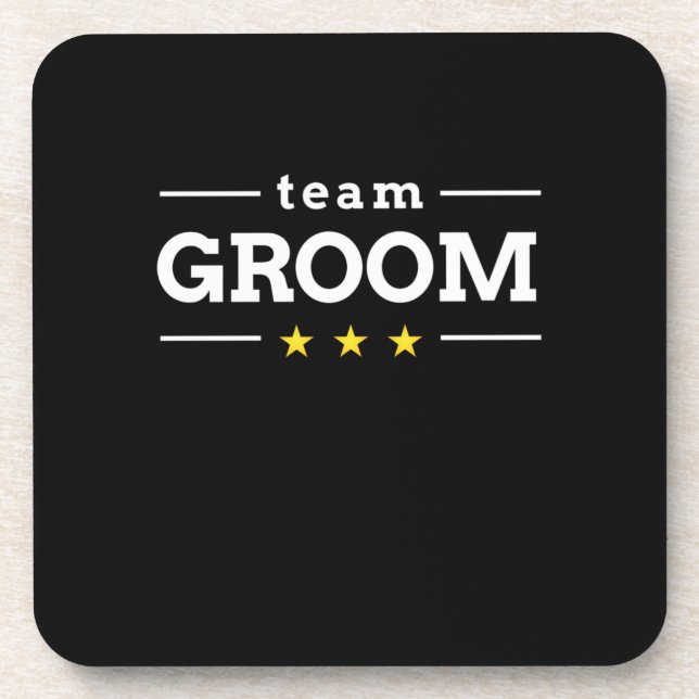 Wedding Gift | Team Groom Coaster (Front)