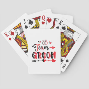 Wedding Gift Team Groom Playing Cards