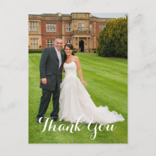 Wedding Gift Thank You Personalized Photo Postcard